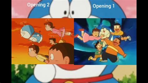 Doraemon Comparison Opening Theme Song 1979 Youtube