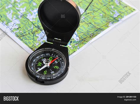 Compass Map Magnetic Image And Photo Free Trial Bigstock