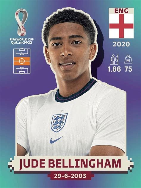 Jude Bellingham World Cup Soccer Cards Football World Cup 2022