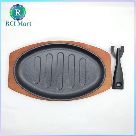 Jual Hot Plate Oval Hotplate Stea Piring Besi Cast Iron RCI Mart