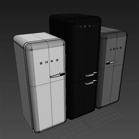 Smeg Refrigerator 3D Model CGTrader