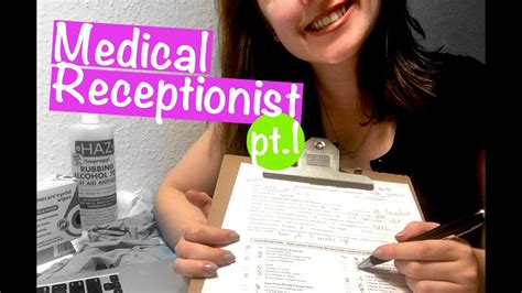 Doctor Receptionist Roleplay 📋 Medical Asmr Typing Writing Youtube