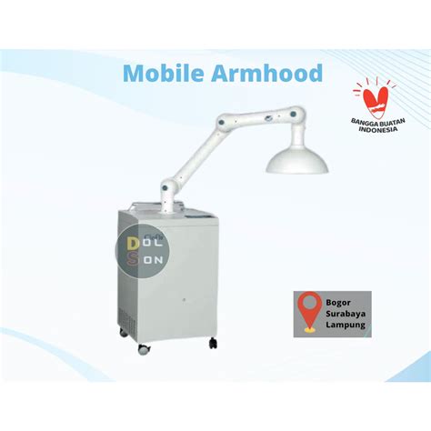 Jual Portable Dekstop Arm Hood Extractor Aerosol Suction Single Arm Laboratorium Vacuum Dentist