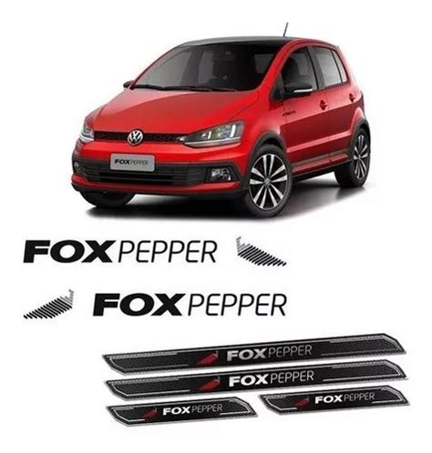 Kit Adesivo Faixa Fox Pepper 15 18 Soleira Protetora Preto MercadoLivre