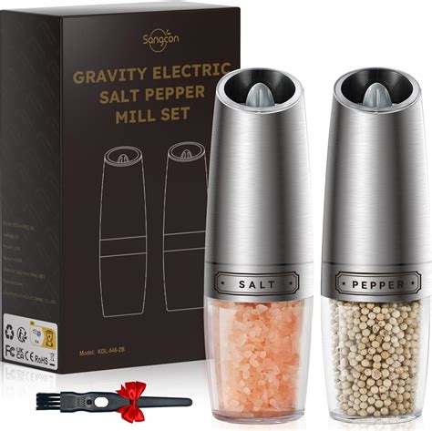 Amazon Gravity Electric Pepper And Salt Grinder Set Automatic