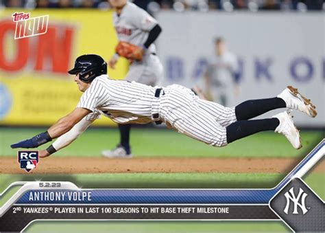 MLB New York Yankees 2023 NOW Baseball Single Card Anthony Volpe ...