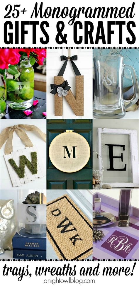 25+ Monogrammed Gifts and Crafts | A Night Owl Blog