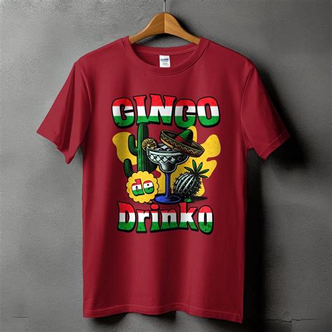 Cinco De Mayo T Shirt Funny Cingo De Drinko Shirt Cactus Margarita Tee Mexican Fiesta Party