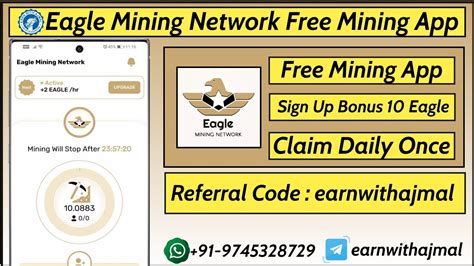 Eagle Mining Network Ii New Free Mining App Ii Sign Up Bonus Eagle