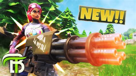 New Minigun Gameplay Update Fortnite Battle Royale Opticbigtymer