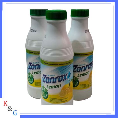 Zonrox Bleach Lemon 6 In 1 Total Clean 250ml Per Piece Shopee
