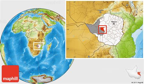 Physical Location Map Of Nkayi Highlighted Country Highlighted Parent