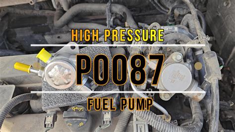 Ford Focus High Pressure Fuel Pump P0087 YouTube