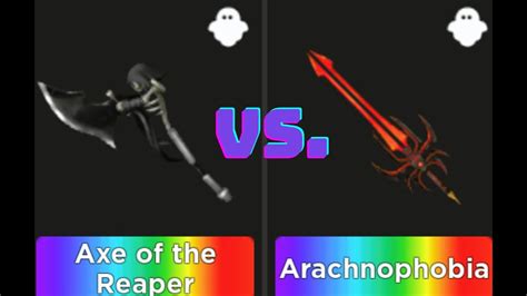 Roblox Survive The Killer Axe Of The Reaper Vs Arachnophobia