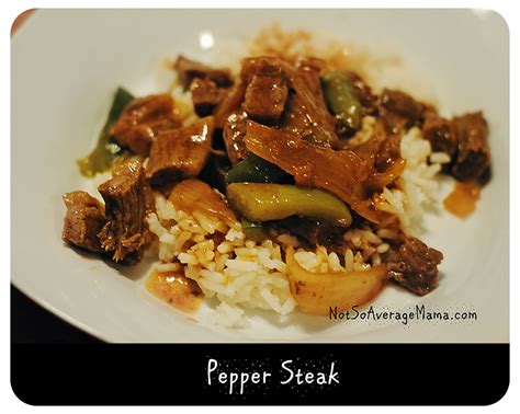 Easy Pepper Steak Recipe