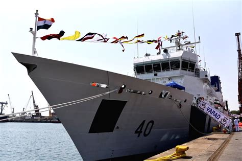 Icgs Varad Commissioned As Indian Coast Guard S Offshore Patrol Vessel