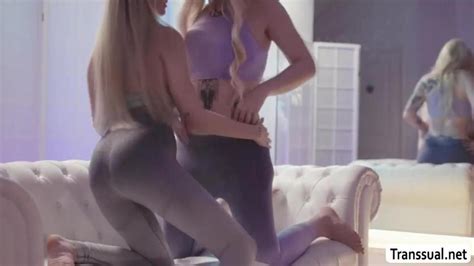 Blonde Shemale Licks And Fucks Her Dance Mates Tight Pussy Porn Videos