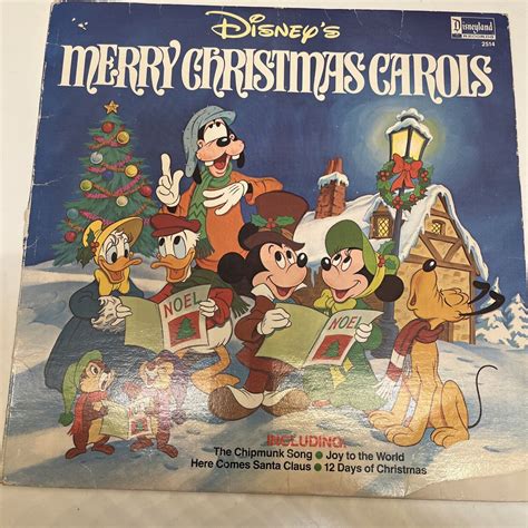 Disneys Merry Christmas Carols Record LP Joy To The World 12 Days Of