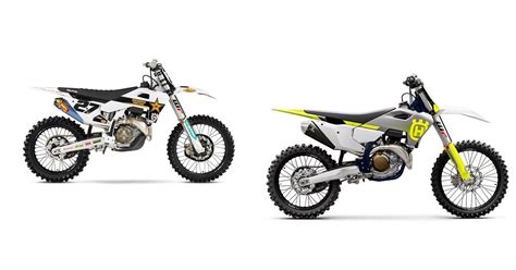 Motorrad Vergleich Husqvarna Fc Rockstar Edition Vs Husqvarna