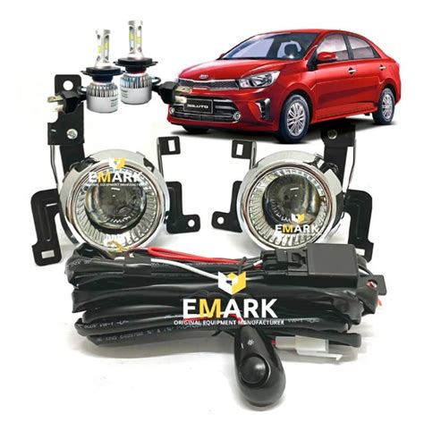 Kit Completo Full Led Neblineros Lupa Kia Soluto 2020 A 2021 Emark