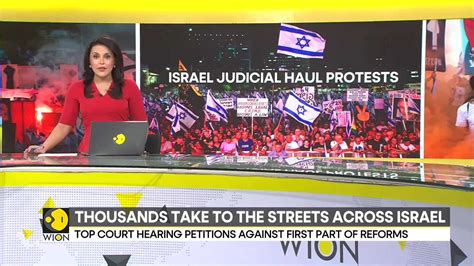 Israel Judicial Overhaul Protests Tens Of Thousands March Across