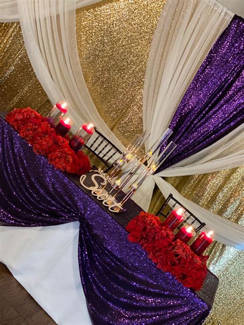 Purple Red And Gold Wedding Purple And Gold Wedding Themes Red Purple Wedding Purple