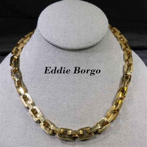 Eddie Borgo Linked Chain Necklace Gold Plated Handm Gem