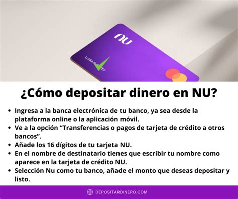 Tarjeta Nu Depositar Dinero Pagar Y Solicitar Tutorial