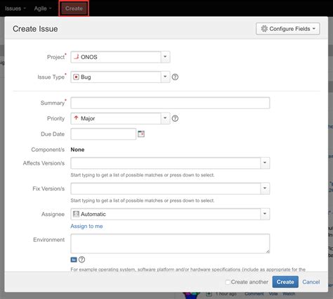 Jira Bug Ticket Template