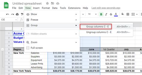 How To Group Cells Rows Columns In Excel Google Sheets Automate