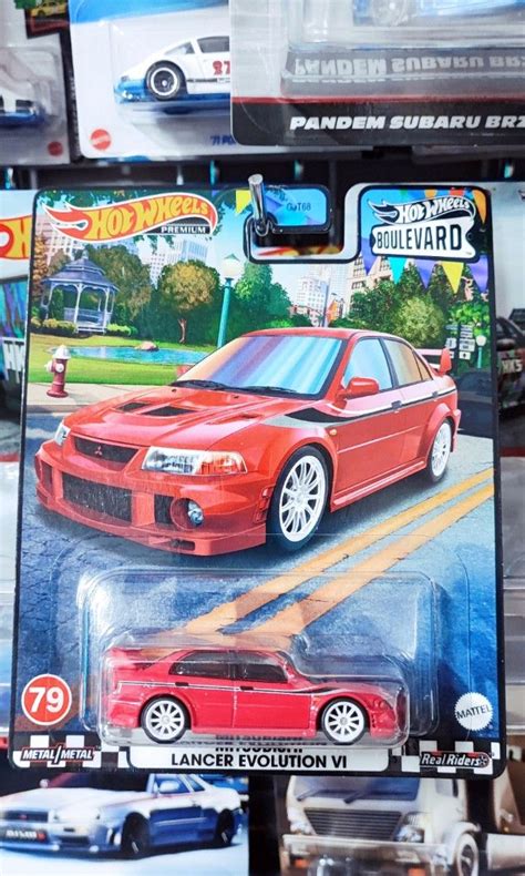 Hot Wheels Premium Boulevard Mitsubishi Lancer Evo Hobbies Toys Toys Games On Carousell