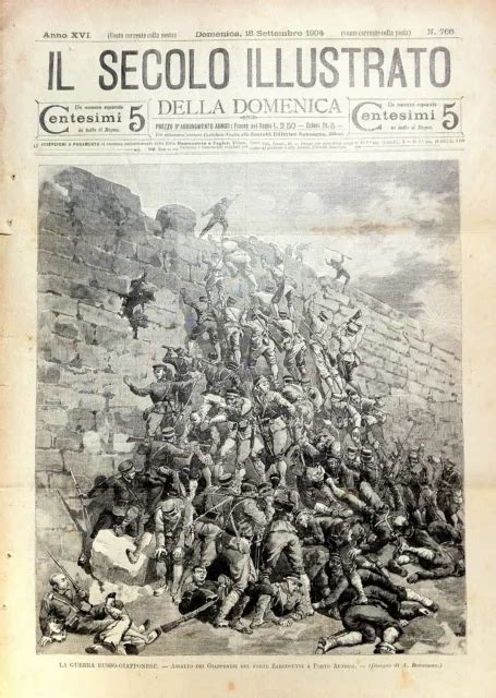 Il Secolo Illustrato 1904 Guerra Russo Giapponese Garibaldi Napoli Eur