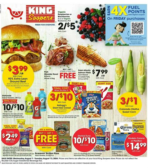 King Soopers Weekly Ad Deals From August