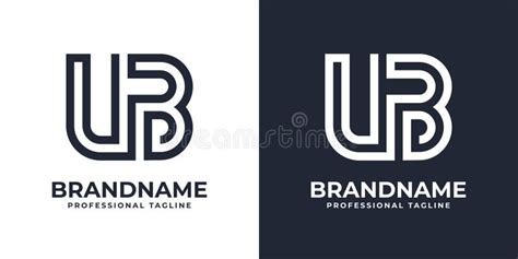 Simple UB Monogram Logo Suitable For Any Business With UB Or BU