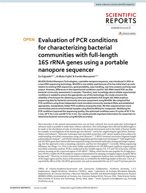 PDF Evaluation Of PCR Conditions For Characterizing Bacterial