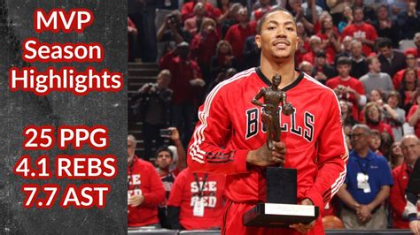 Derrick Rose MVP Season Highlights 25 PPG 4 1 REBS 7 7 AST 2010