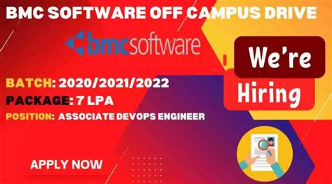 Bmc Software Off Campus Drive For Batch Ctc Lpa