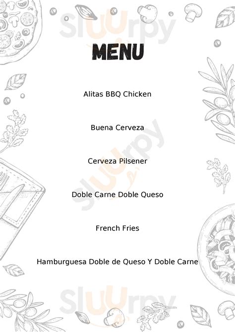 Kings Cross Bar menù Quito Menu Fuudies Sluurpy