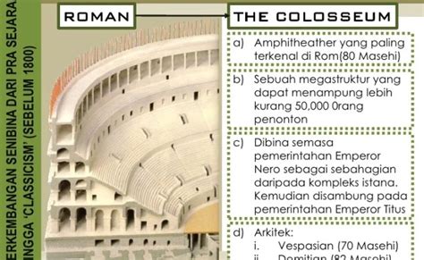 Pengenalan Seni Bina Tamadun Rom Dan Bangunan Colosseum Kaedah Kajian