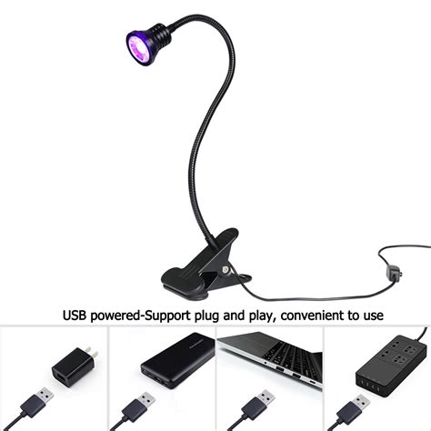 USB Desk Lamp LED Ultraviolet Lights USB Charge Yxo Leds