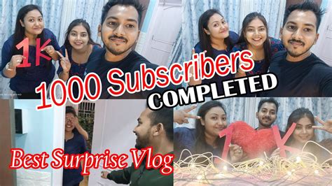 Best Surprise Vlog After Completed 1000 Subscriber 1k Celebration