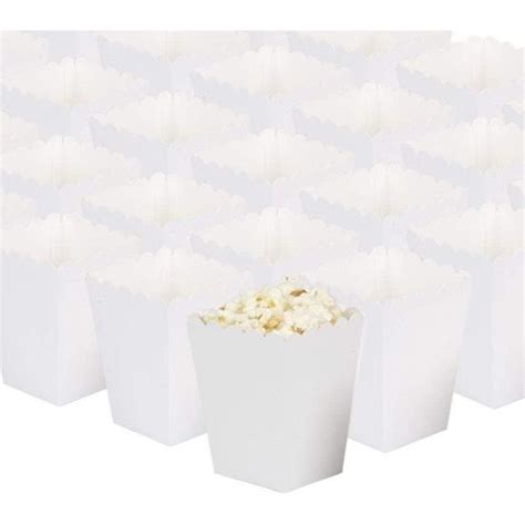 Paquet De Petites Bo Tes Pop Corn Blanc Boite Pop Corn Bonbons