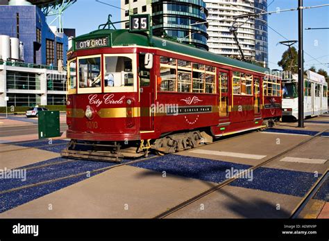 Melbourne Australia A Melbourne City Circle Tram In The Melbourne