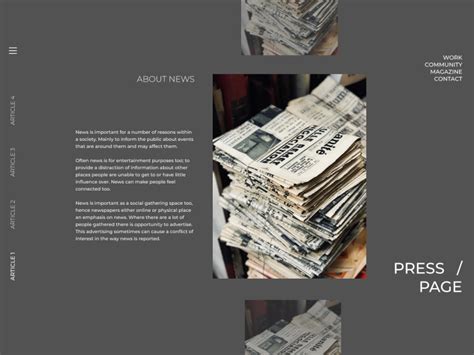 Daily Ui 051 Press Page By Niala On Dribbble