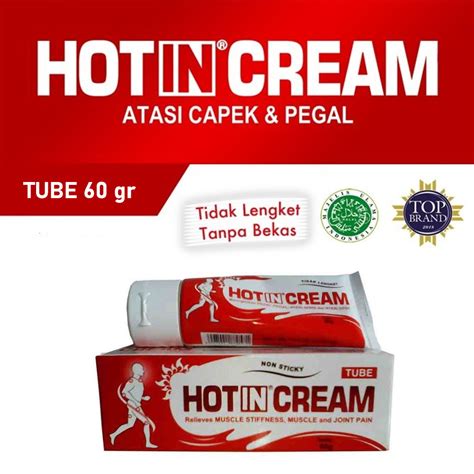 Hot In Cream Original Kemasan Tube Gr Gr Hotin Cream Merah Putih Hotin Krim Urut