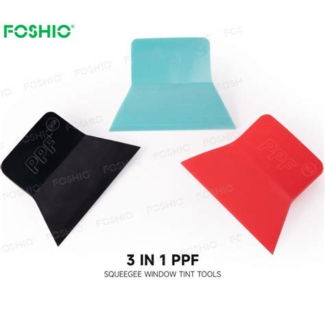 Foshio Design Car Vinyl Wrap Window Tint 3 In 1 Rubber Tinting For Ppf