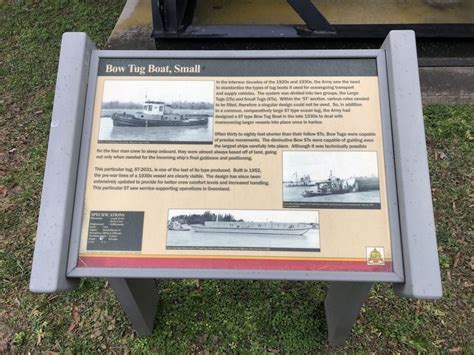 Bow Tug Boat Small Historical Marker