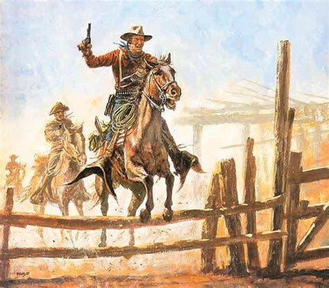 Cabalgando por la Montaña Apache Salvador Fabà Cowboy Artwork