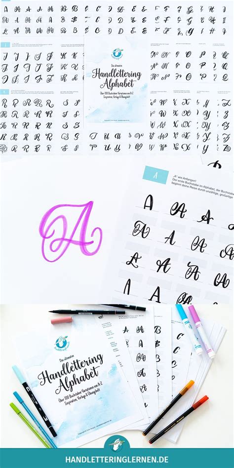 Das Ultimative Handlettering Alphabet Lettering Lernen Lettering