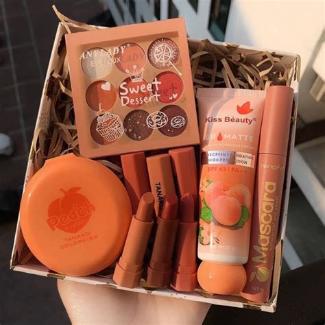 Peach Set 165บาทได้7ชิ้น เซตนี้โทนพีชสีสวยมาก Shopee Thailand